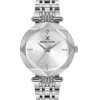 שעון נשים יוקרתי כסף Daniel Klein LUXE משובץ