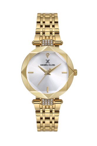שעון נשים יוקרתי זהב Daniel Klein LUXE משובץ