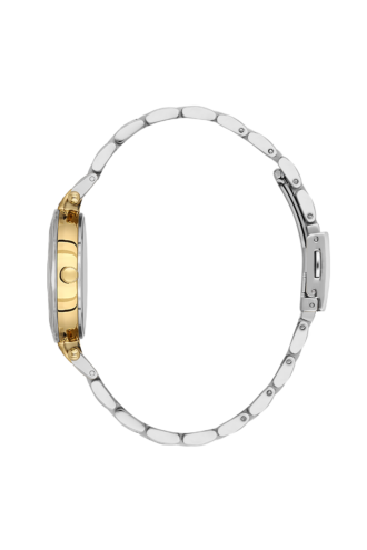שעון נשים יוקרתי דו גוון זהב וכסף Daniel Klein LUXE משובץ
