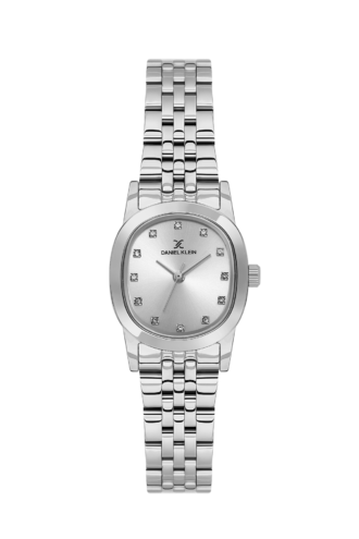 שעון נשים יוקרתי כסף Daniel Klein LUXE משובץ עדין