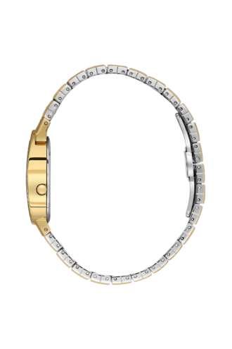 שעון נשים Daniel Klein Elegance דו גוון כסף וזהב בצורת טיפה