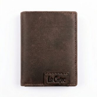ארנק עור לגבר Lee Cooper חום שוקולד דגם LE100