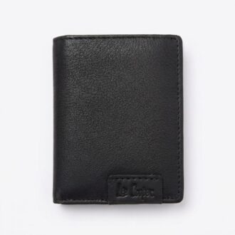 ארנק עור לגבר Lee Cooper שחור דגם LE120 קומפקטי
