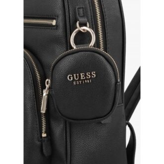 תיק גב נשים GUESS שחור עם פאוץ' דגם BG712435