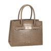 תיק יד לנשים David Jones דגם CM8250-A89 במרקם קרוקודיל עם אבזם מוזהב