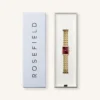 שעון נשים Rosefield OBGSG-O83 מוזהב עם גוף מתומן ולוח בורדו
